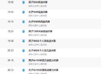 全运会游泳收官日观赛指南:8枚金牌花落谁家?这些精彩对决不容错过