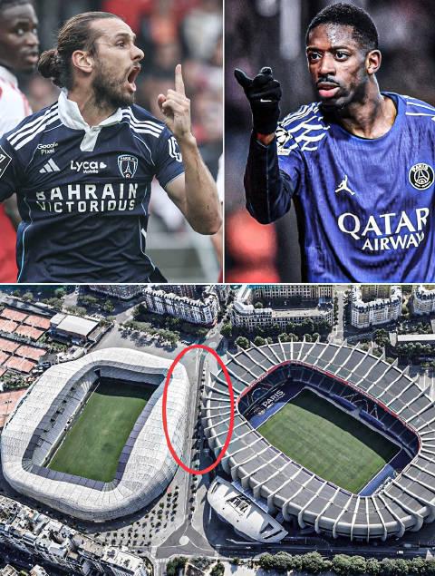 法国杯上演“家门口”德比!巴黎双雄球场仅隔一条街,火药味已拉满